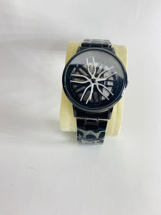 Black Wheel Watch