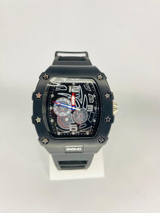 PARIHO durable black rubber strap