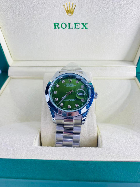 Rolex– Green Dial Diamond Edition